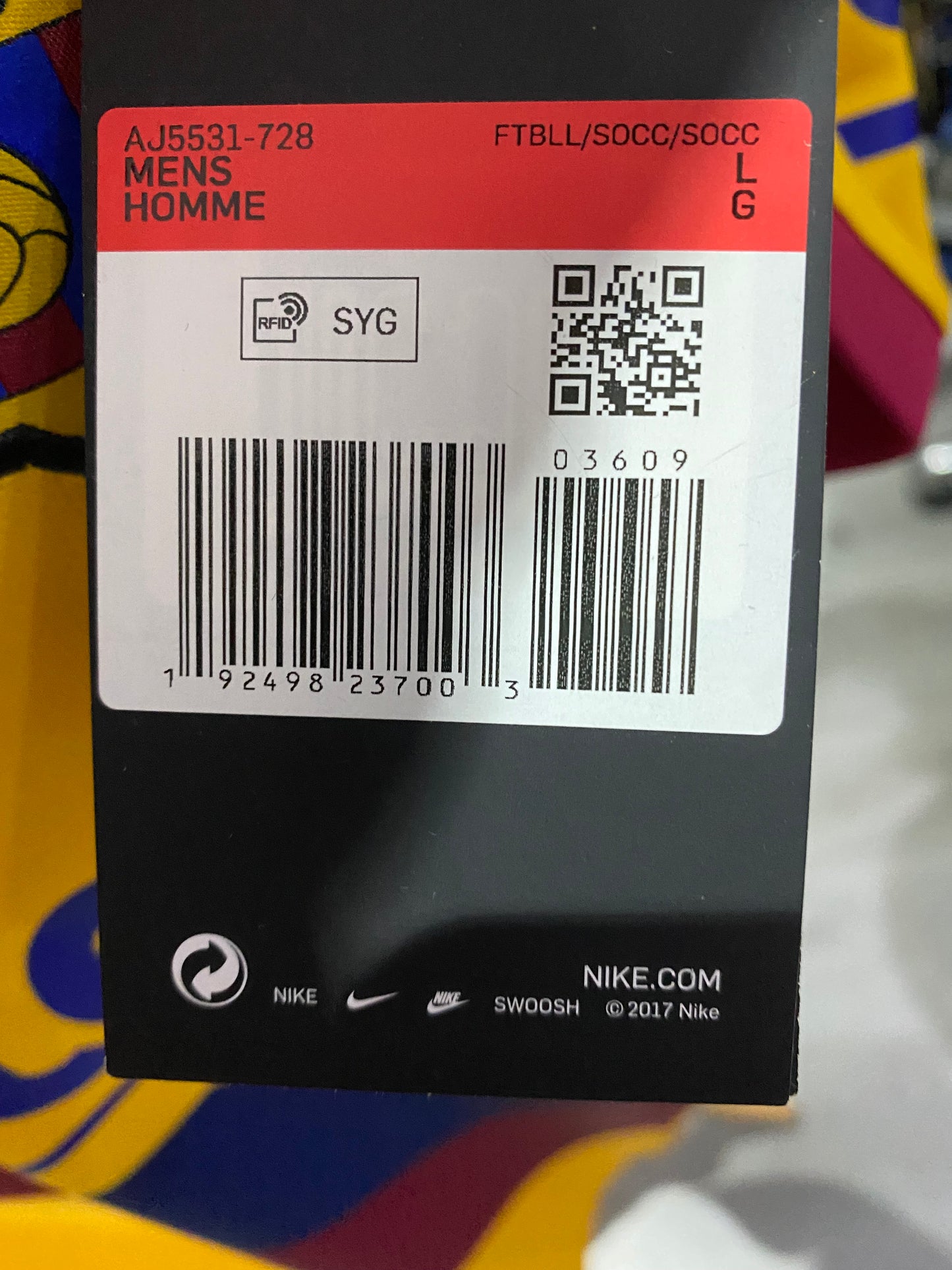 Barcelona Away Shirt 2019-20 Men's Large Brand New With Tags