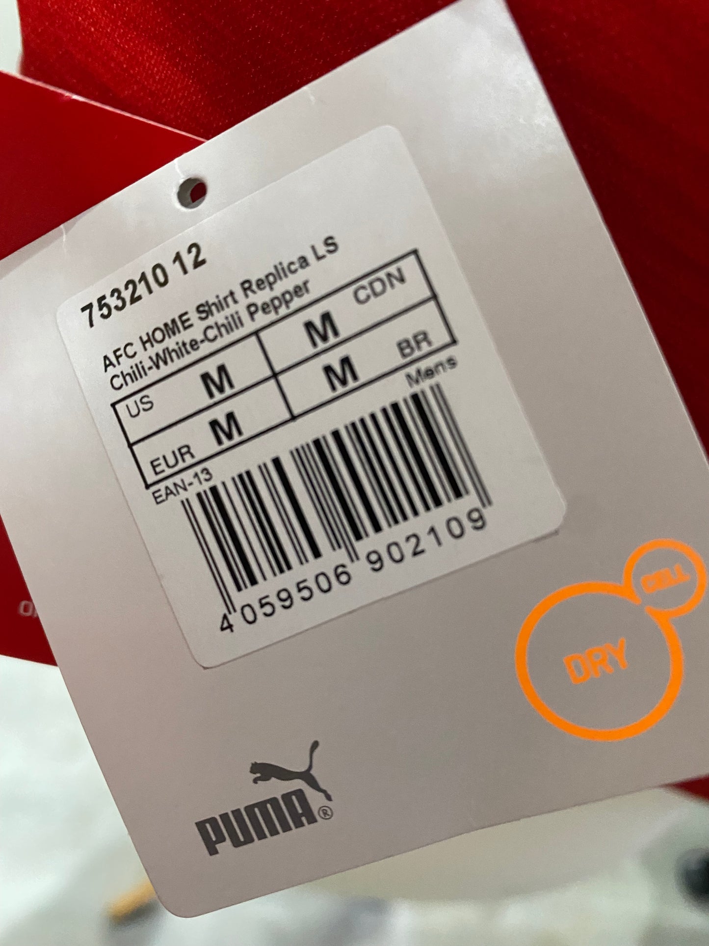 Arsenal 2018-19 Home Long Sleeve Shirt Mens Medium - BNWT - Add Name/Number/Patches
