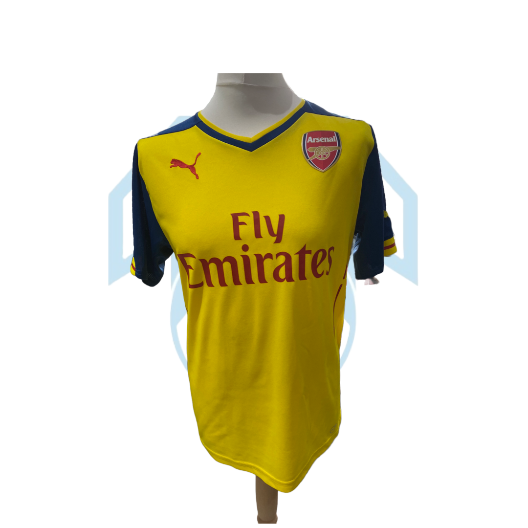 Arsenal 2014 15 Away Shirt Mens Medium Used Premier Shirt Printing