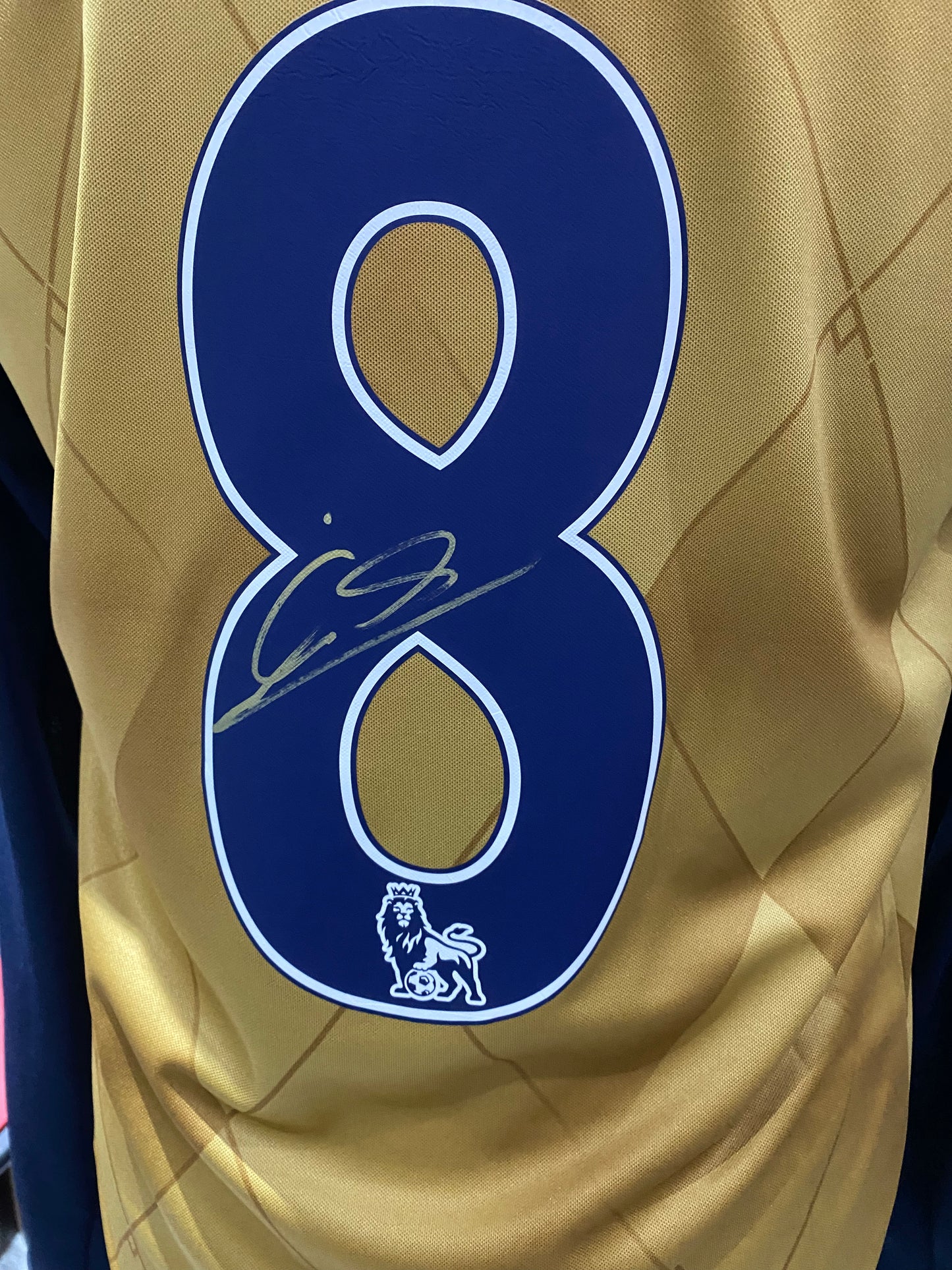 Mikel Arteta Signed Arsenal 2015-16 Away Long Sleeve Arsenal Shirt