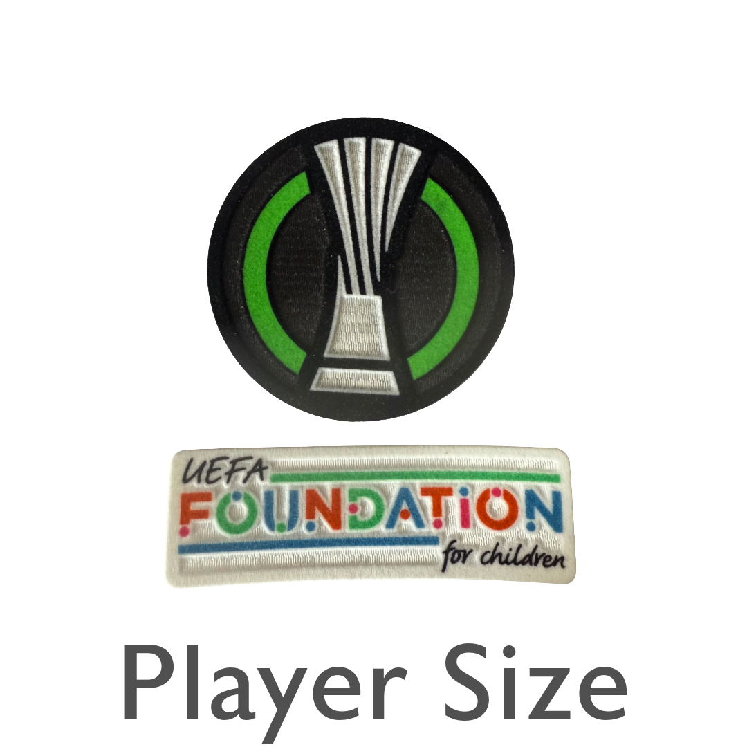 Europa Conference League Sleeve Badges 2021/22 - 2023/24 - Trophy Badge and UEFA Federation Patch