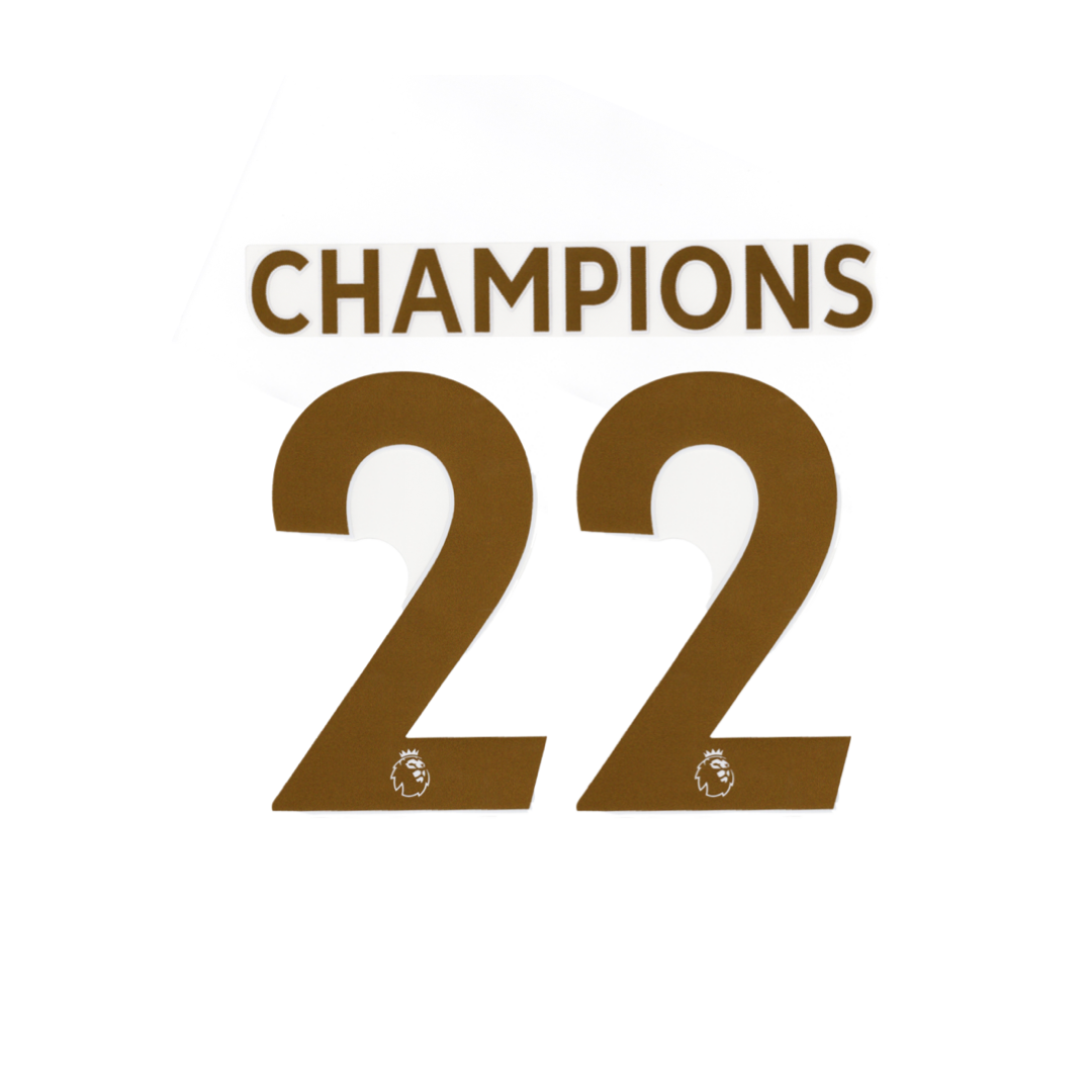 Champions 22 Player Size Official Name sets - Adult (Manchester City)