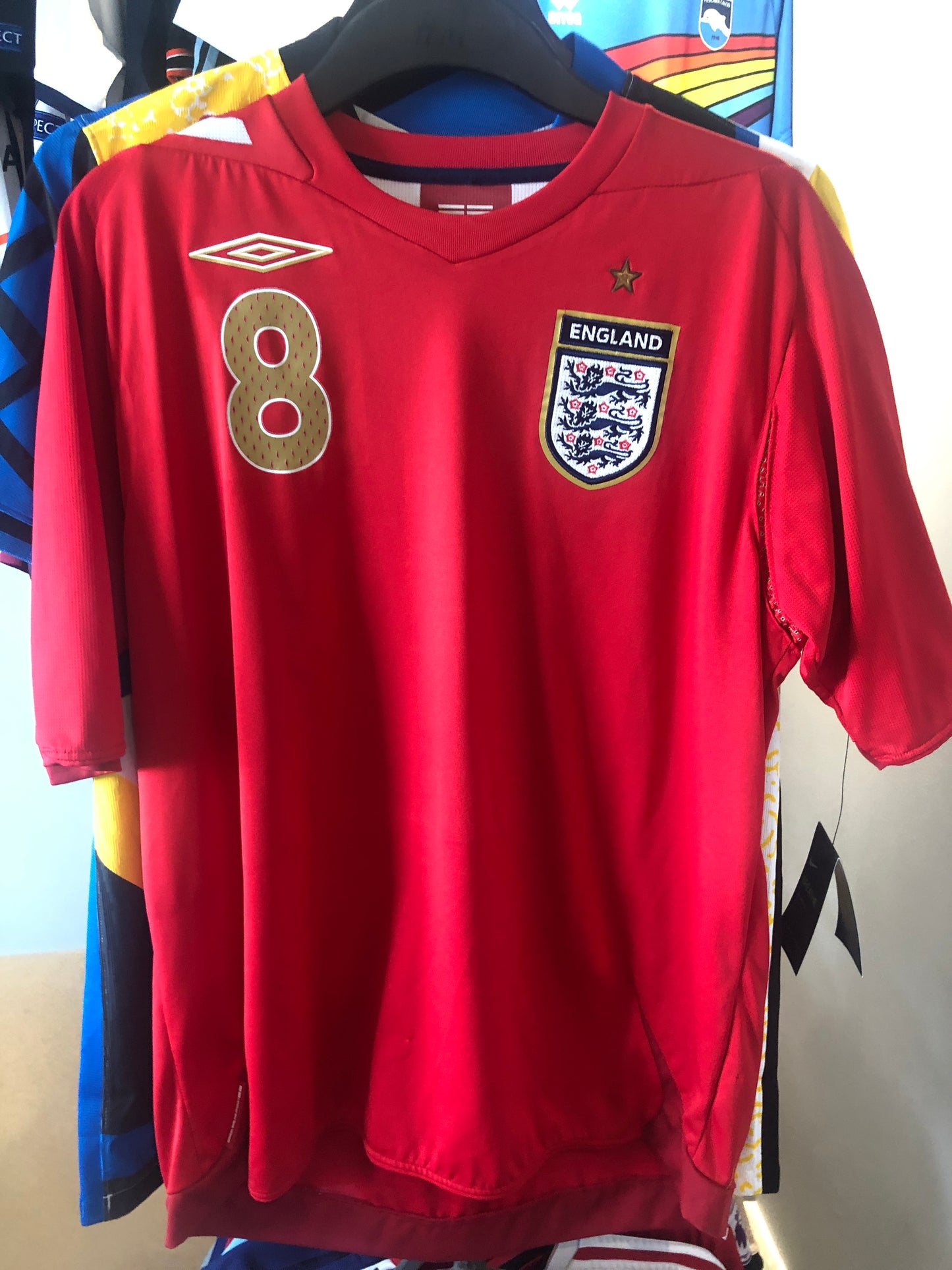 Lampard 8 England Away Shirt 2006/08 Adults Large