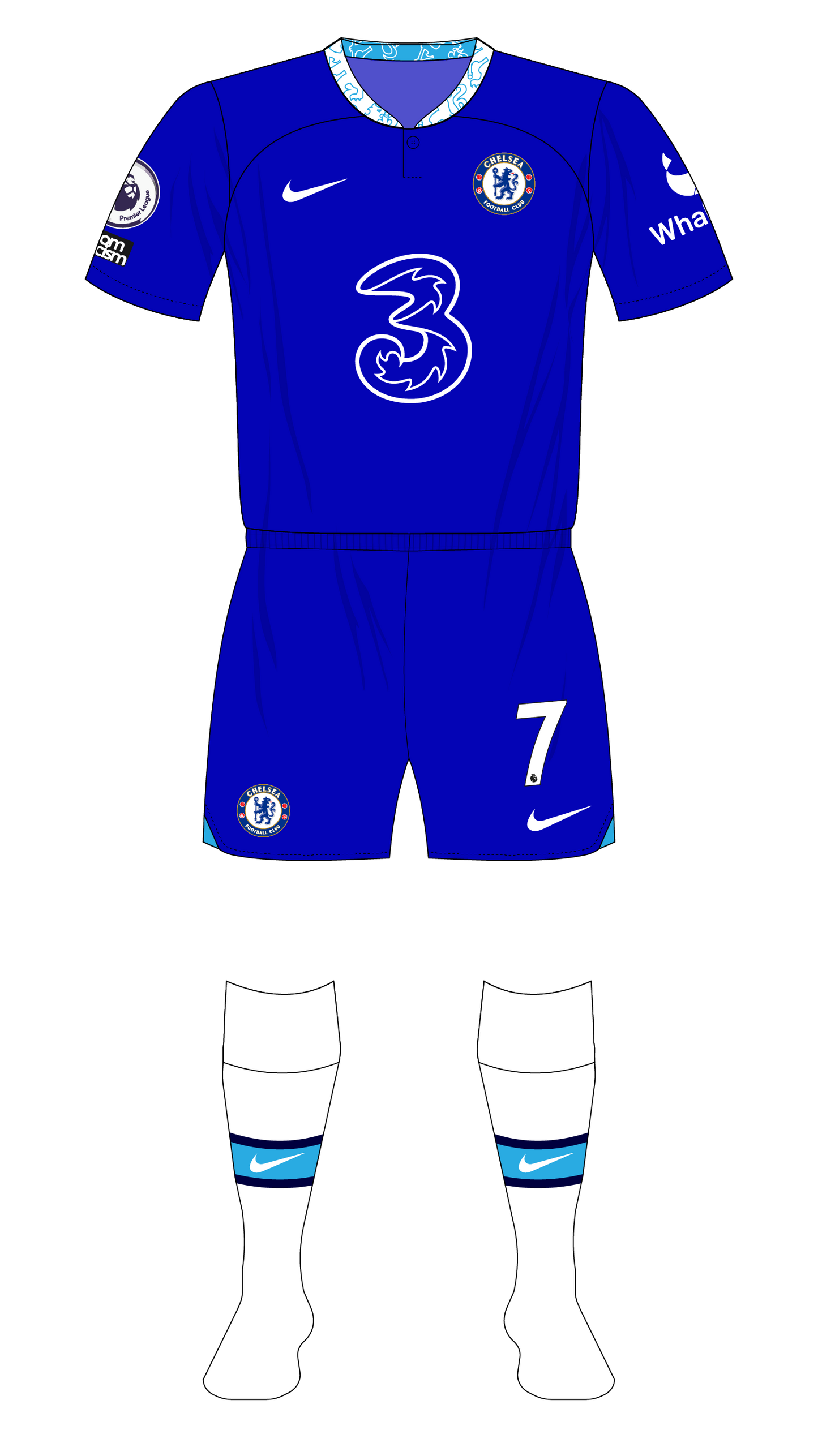 Chelsea 2022-23 Shirt Namesets, Numbers & Printing