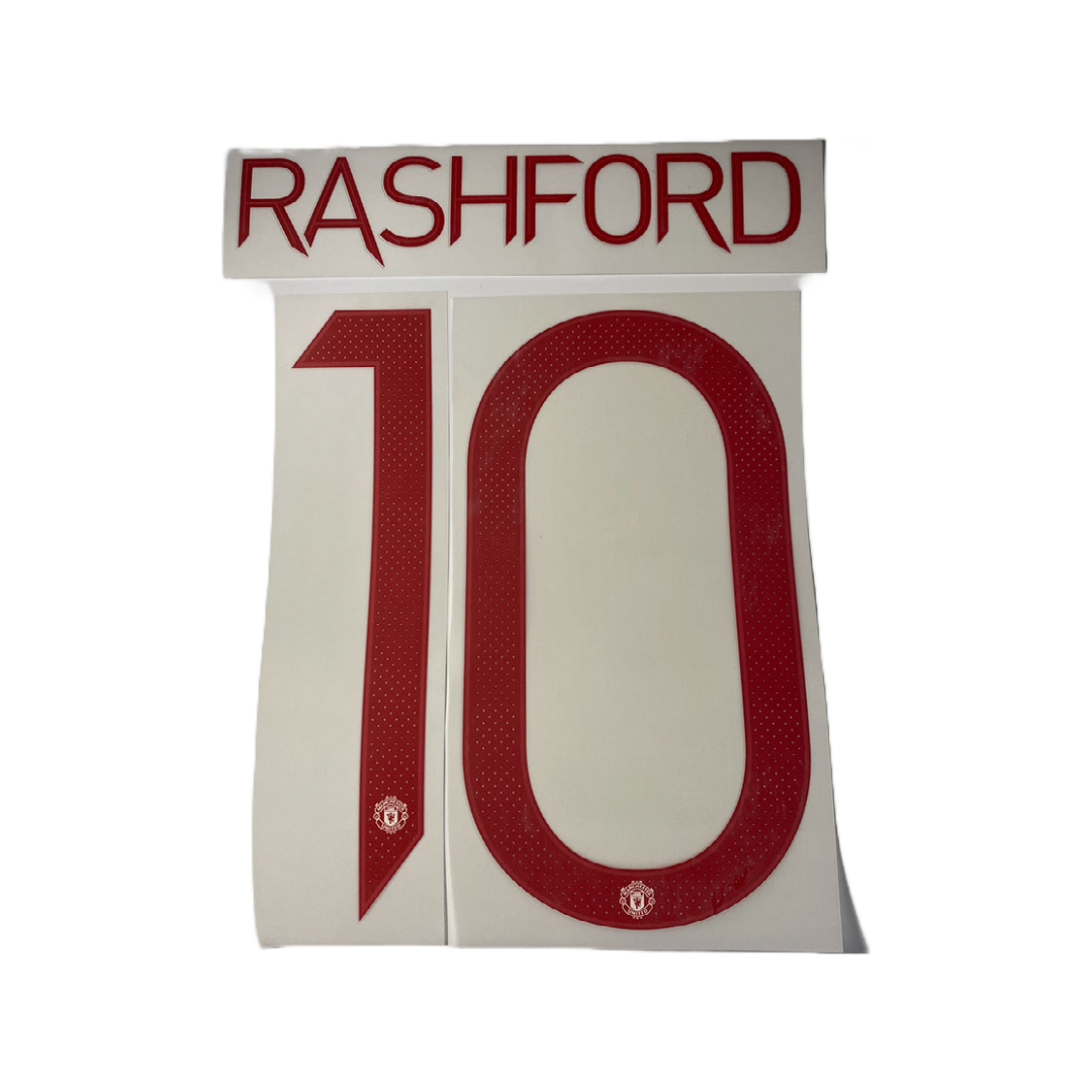 Rashford 10 Manchester United 20-21 Third Cup Nameset Player Size