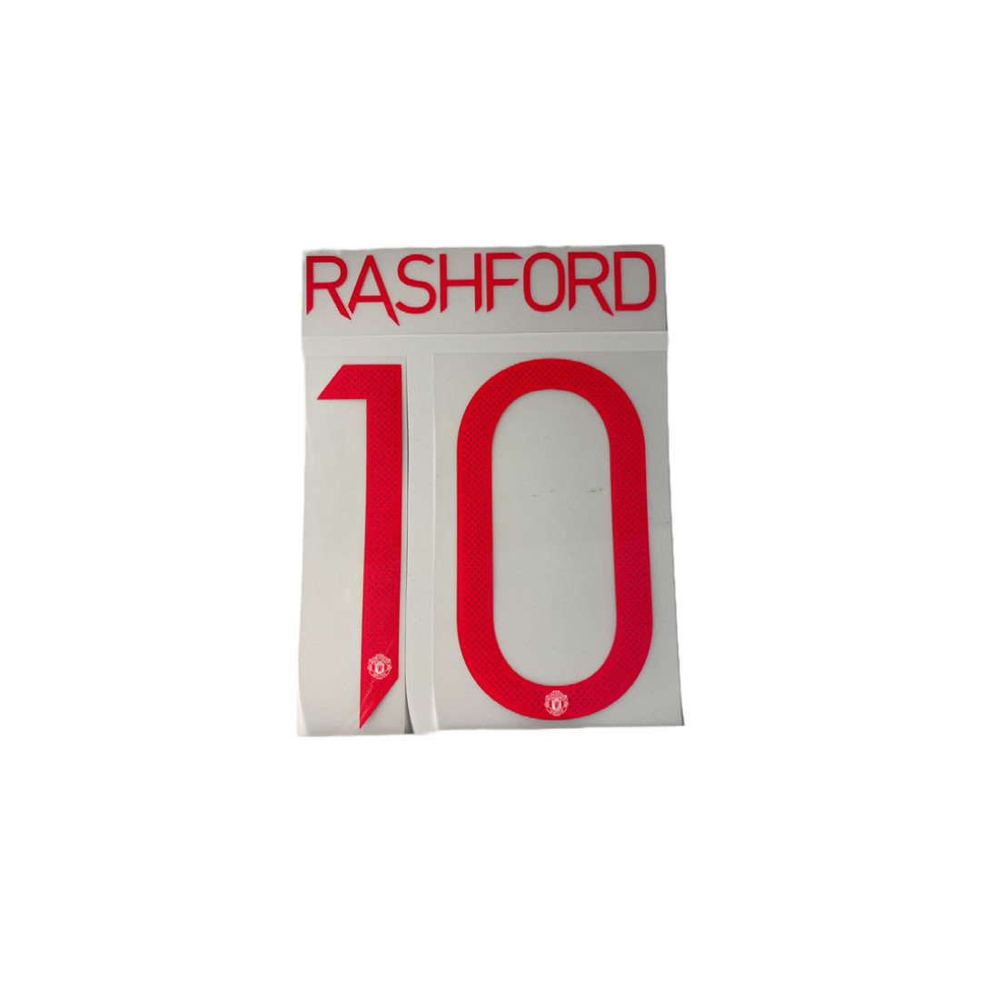 Rashford 10 Manchester United 21-22 Cup Nameset YOUTH Size