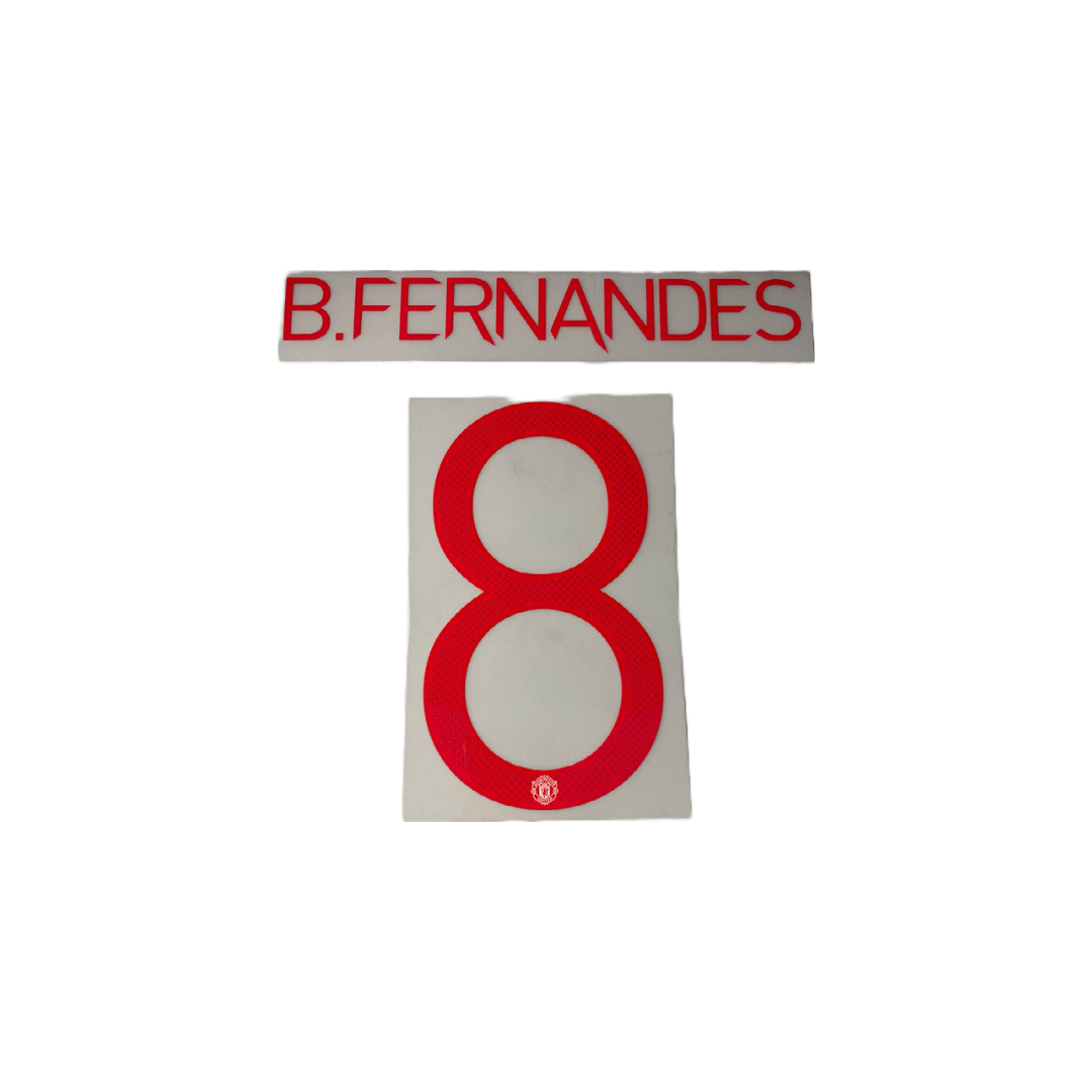 Bruno Fernandes 8 Manchester United 21-22 Cup Nameset YOUTH Size