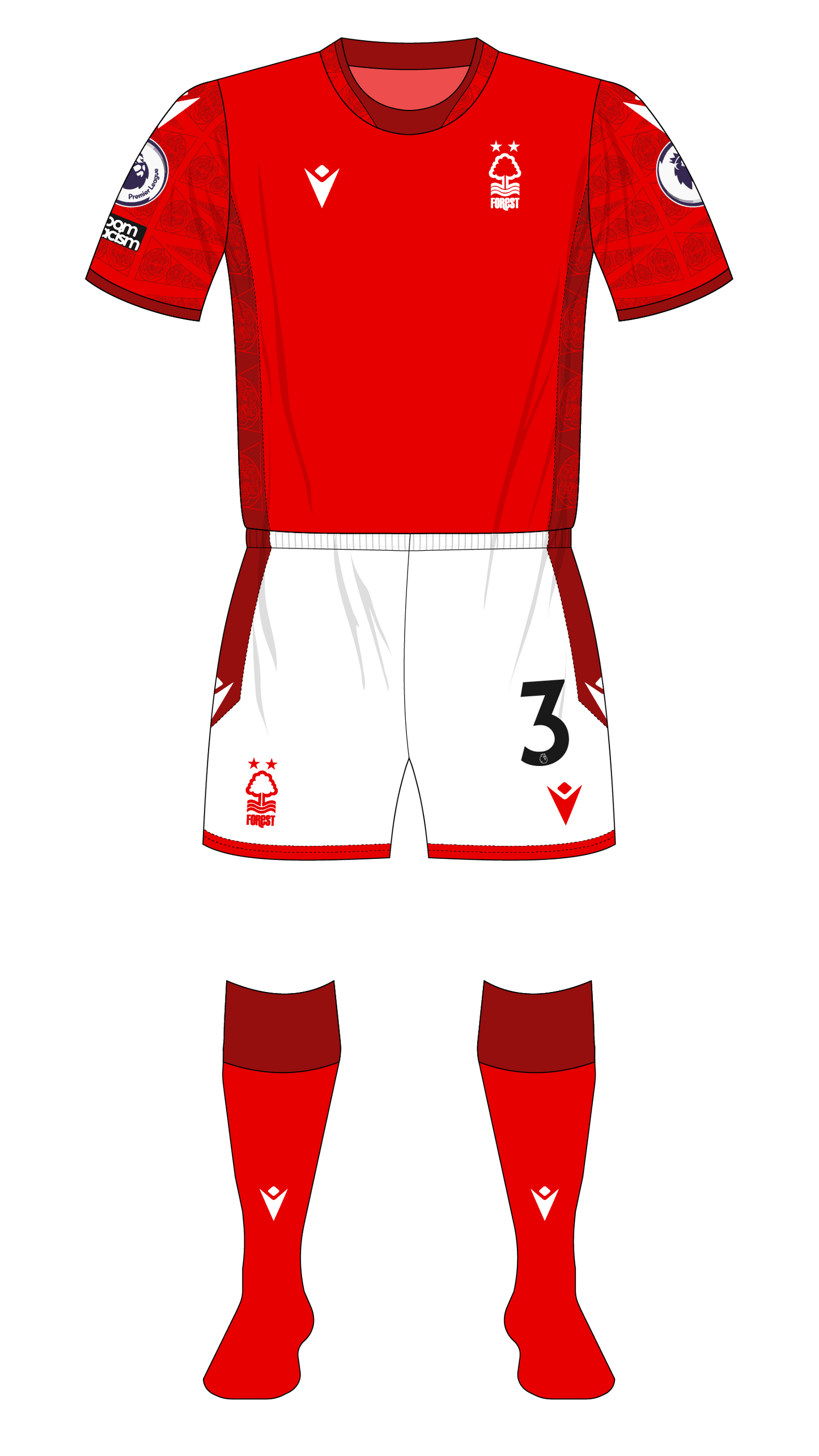 Nottingham Forest 2022-23 Shirt Namesets, Numbers & Printing