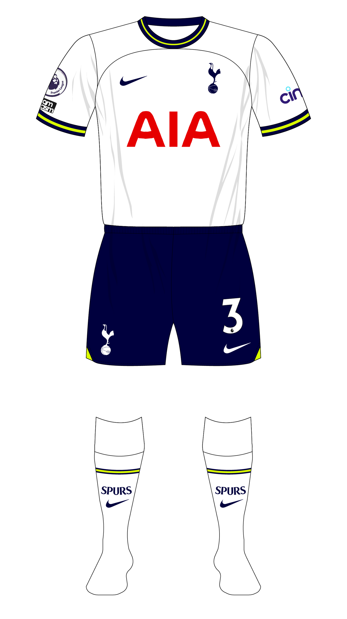 Tottenham 2022-23 Hero Nameset and Number