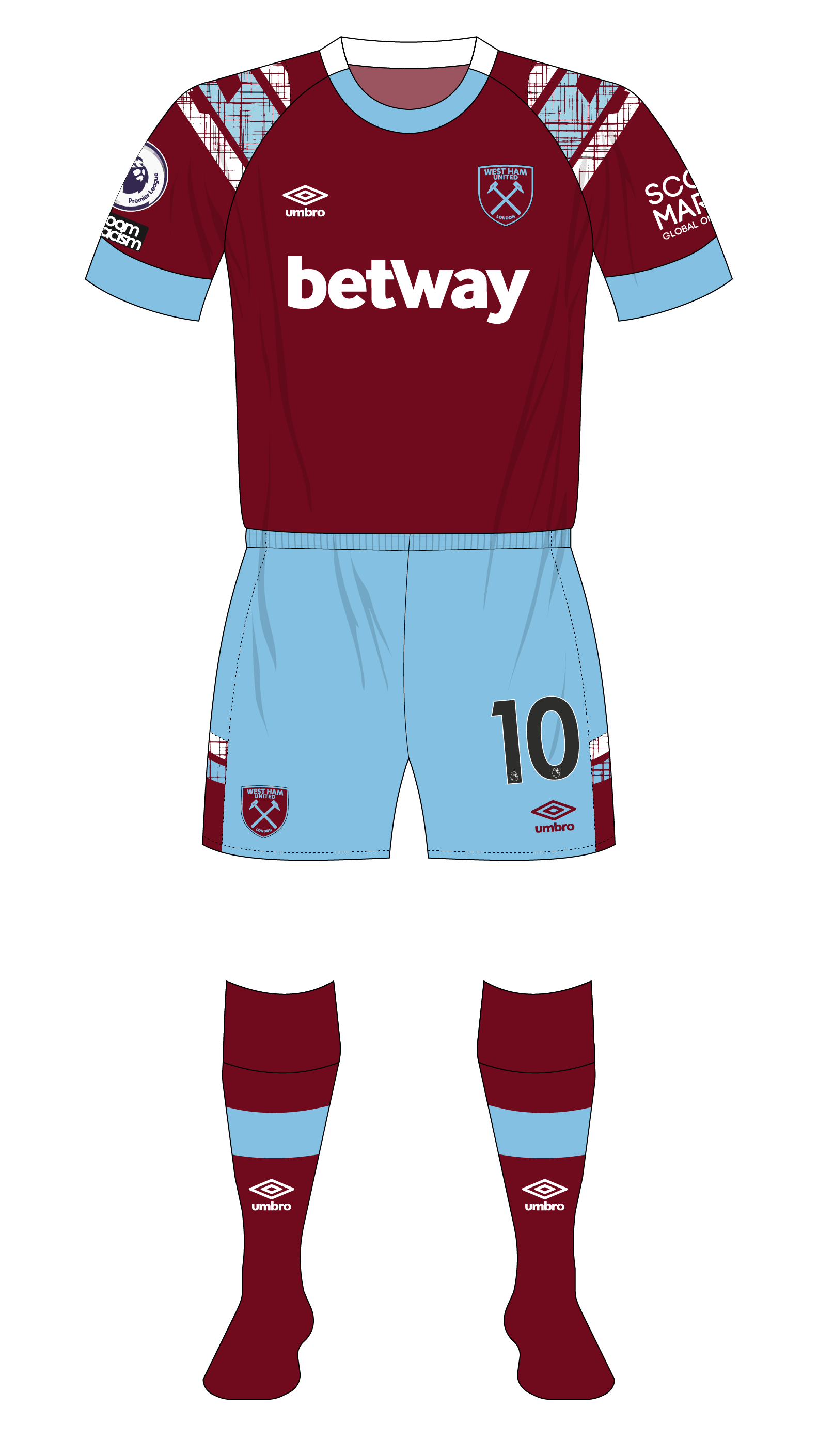 West ham 2024 100 year shirt