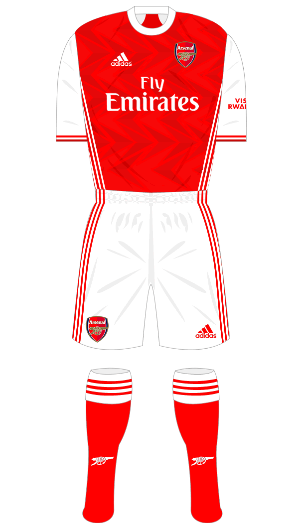 Arsenal Home Jersey 19/20 29 Guendouzi