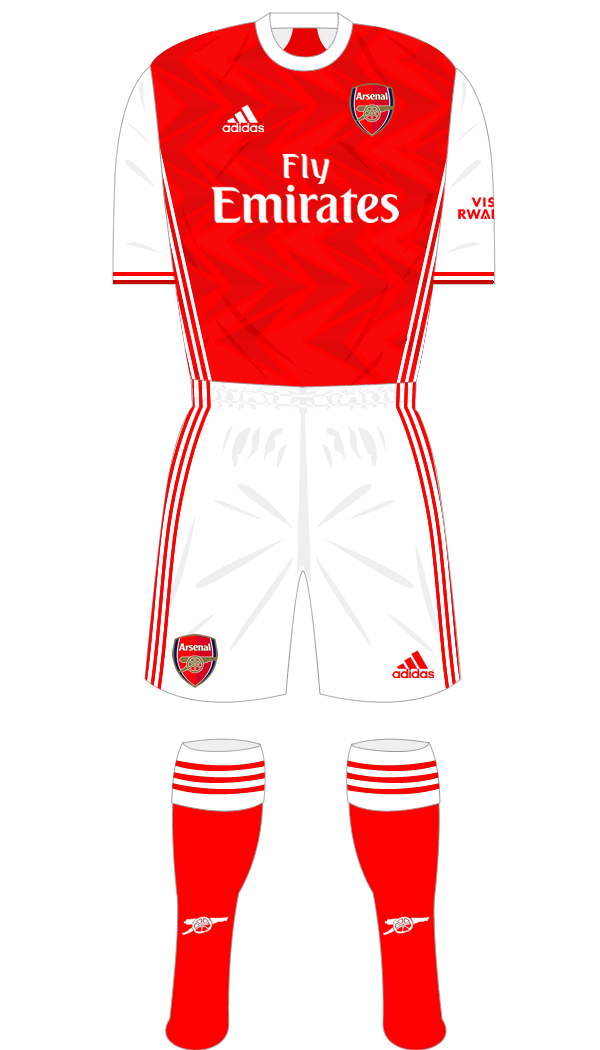 Arsenal 2020-21 Shirt Namesets, Numbers & Printing
