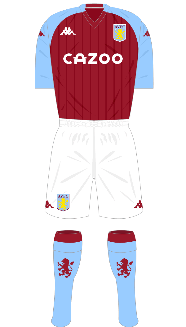 Aston Villa 2020-21 Shirt Namesets, Numbers & Printing