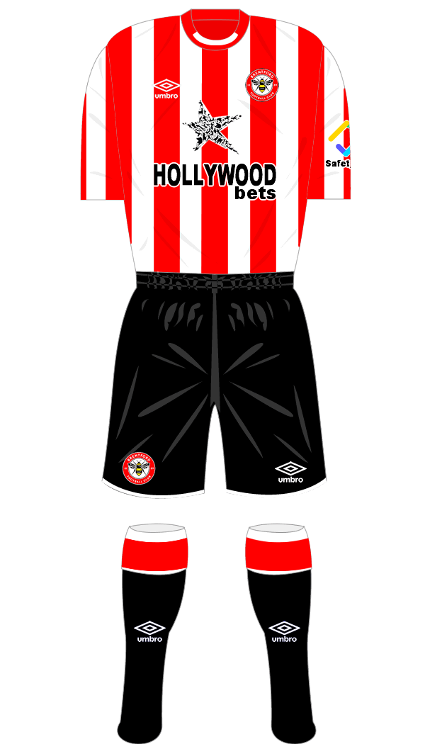 Brentford 2021-22 Shirt Namesets, Numbers & Printing