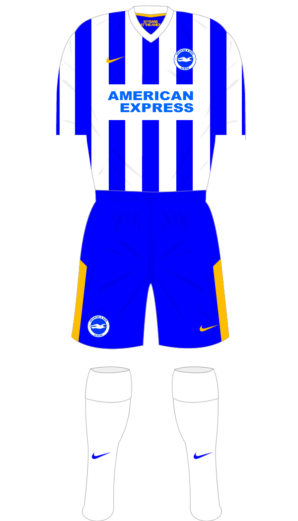 Brighton and Hove Albion 2021-22 Shirt Namesets, Numbers & Printing