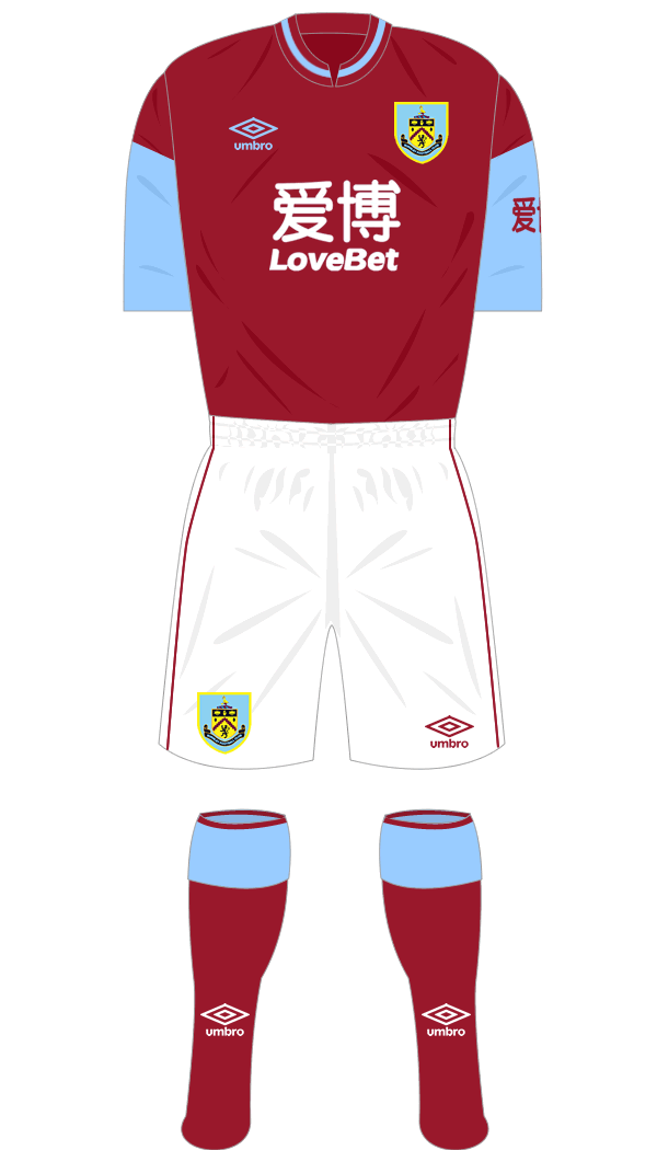 Burnley 2020-21 Shirt Namesets, Numbers & Printing
