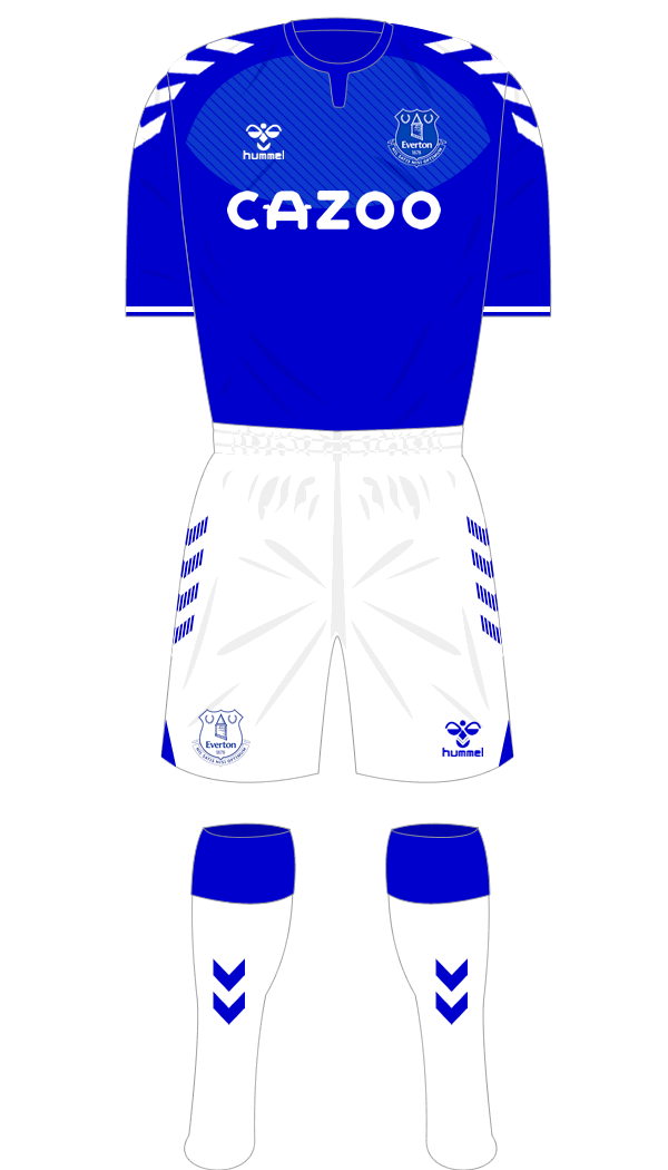 Everton 2020-21 Shirt Namesets, Numbers & Printing