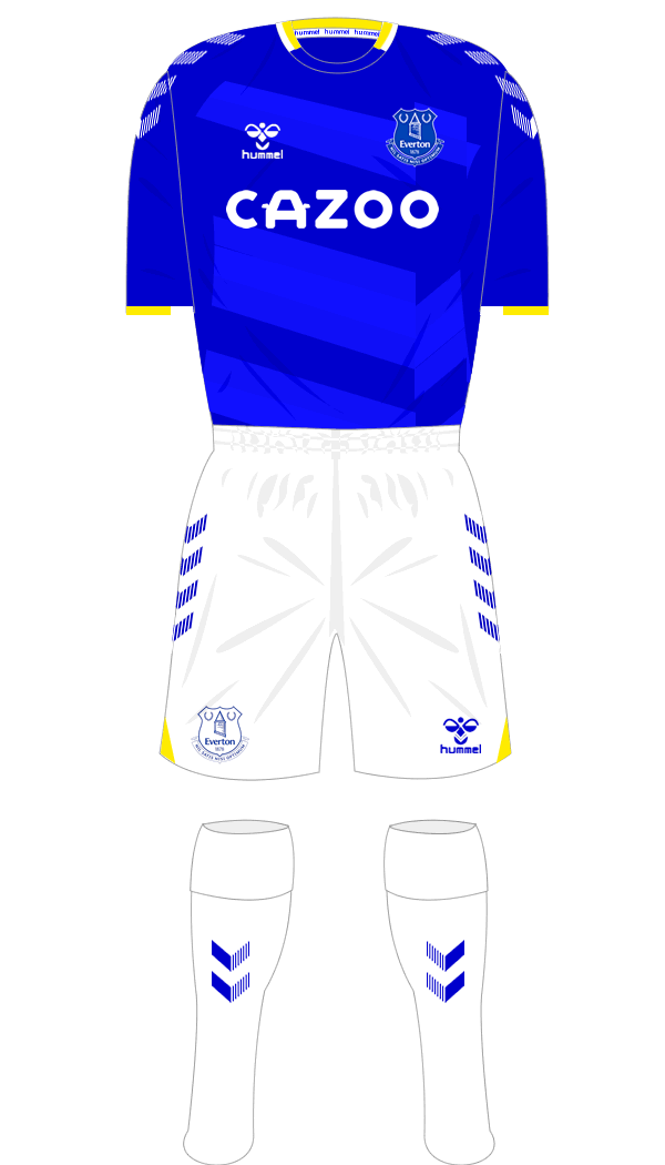 Everton 2021-22 Shirt Namesets, Numbers & Printing