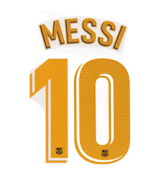 Messi 10 Barcleona 2018-21 Home Player Size (MATCH) Name and Number