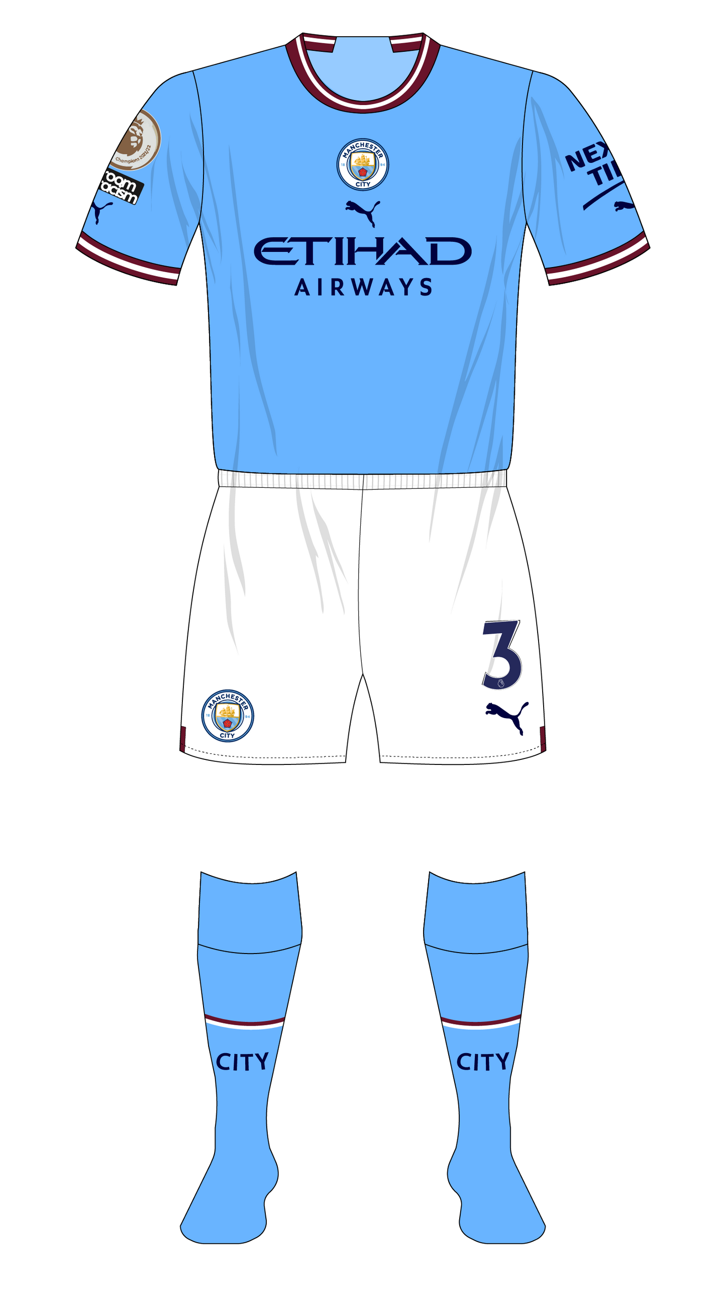 Manchester City 2022-23 Hero Nameset and Number