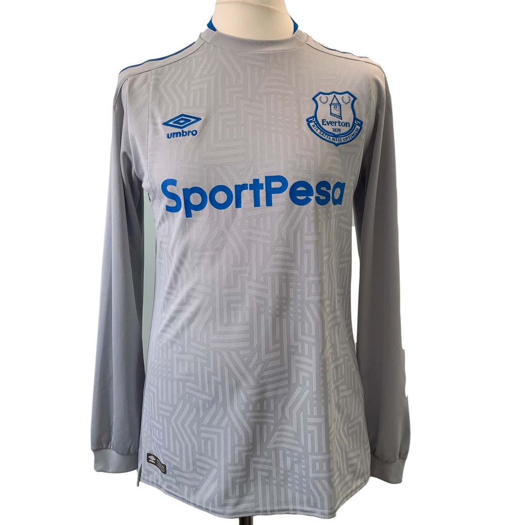 Everton 2017-18 Away Long Sleeve Shirt Mens Medium - USED - Includes Free Printing