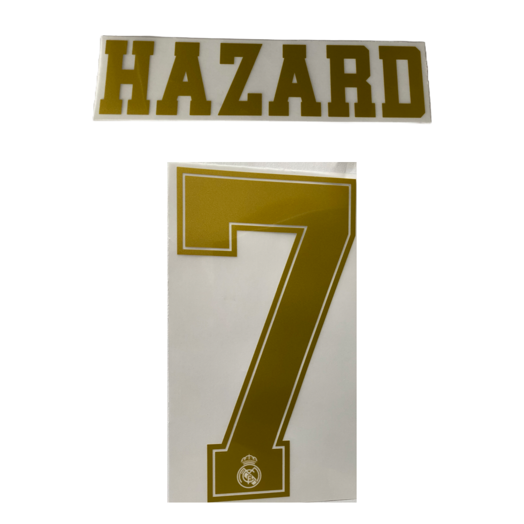 Adidas Real Madrid Home Shirt 2021-22 with Hazard 7 Printing