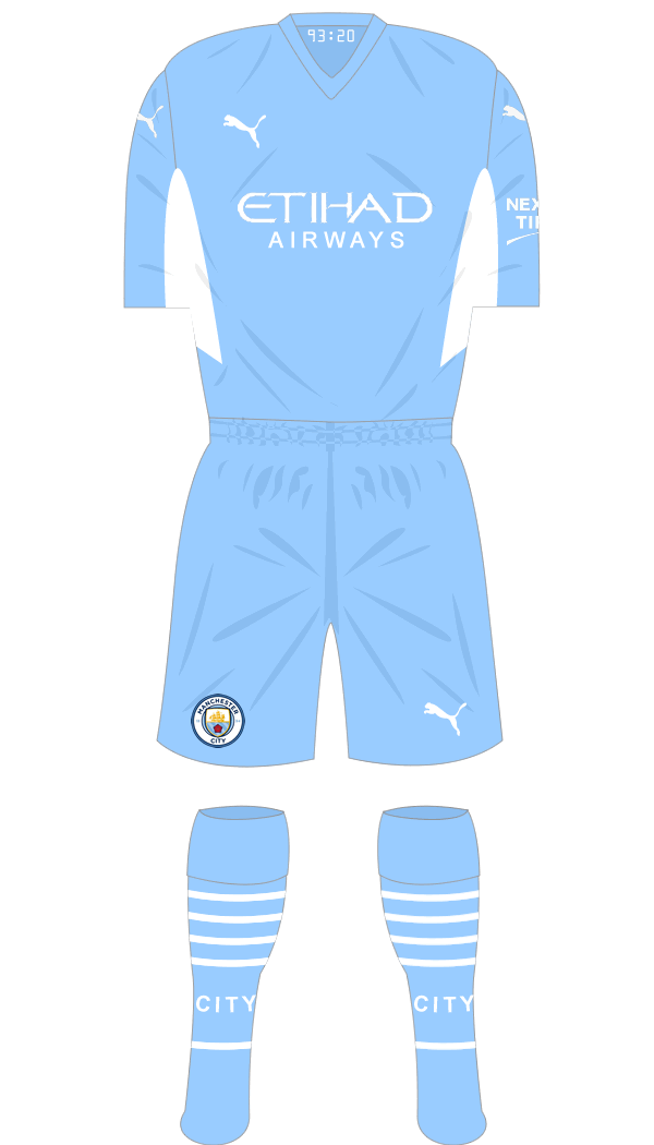 Manchester City 2021-22 Shirt Namesets, Numbers & Printing