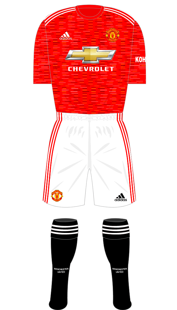 Manchester United 2020-21 Home Shirt Namesets, Numbers & Printing