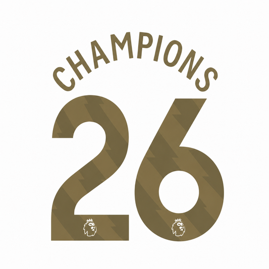 Champions 26 Player Size Official Name Sets 2025-26 - Player Size (Arsenal)
