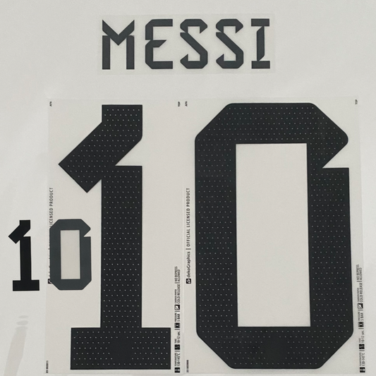 Messi 10 Argentina 2022 World Cup 2 Star Player Size Home Nameset