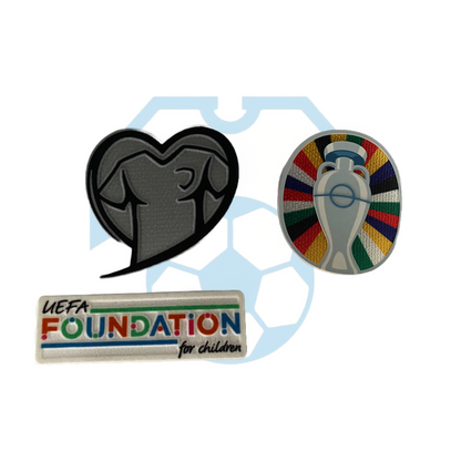 Euro 2024 Tournament & Qualifying Sleeve Patch Set