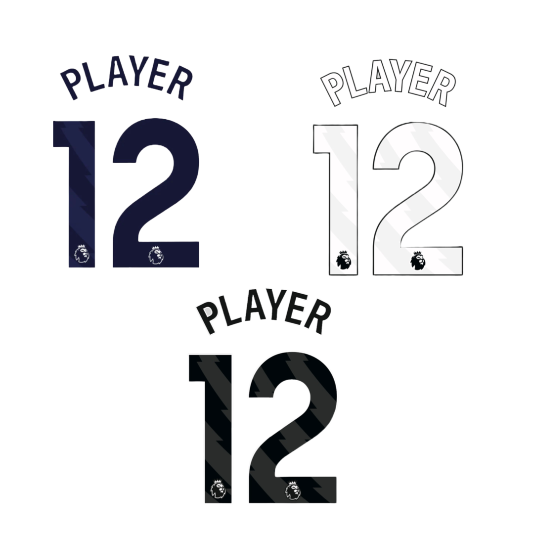 2023-25 Premier League Player Size Custom Name Set