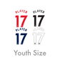 2017 - 19 Youth Size Premier League Custom Name Set