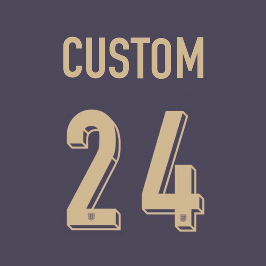England Euro 2024 Custom Away Player Size Name and Number