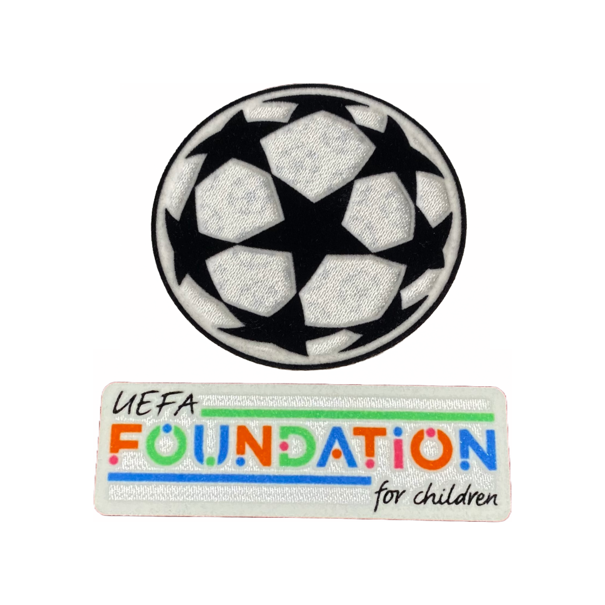 Champions League Sleeve Badges 2024/25 - Starball and UEFA Federation Patch