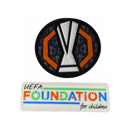 Europa League Sleeve Badges 2024/25 - Trophy Badge and UEFA Federation Patch