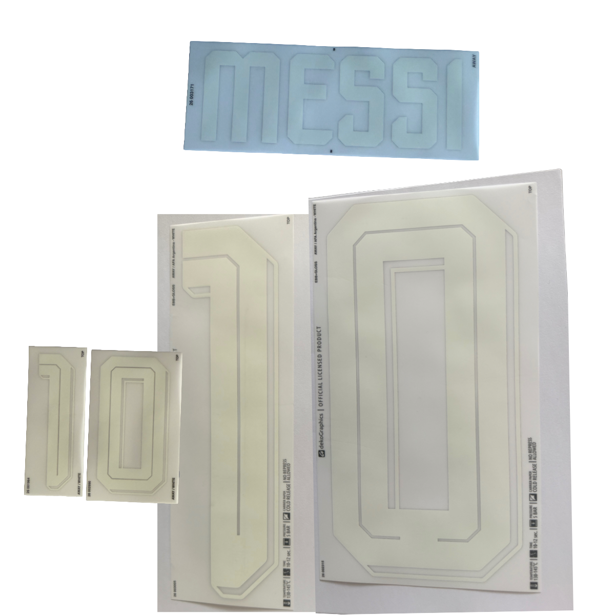 Messi 10 Argentina 2026 World Cup Player Size Away Nameset