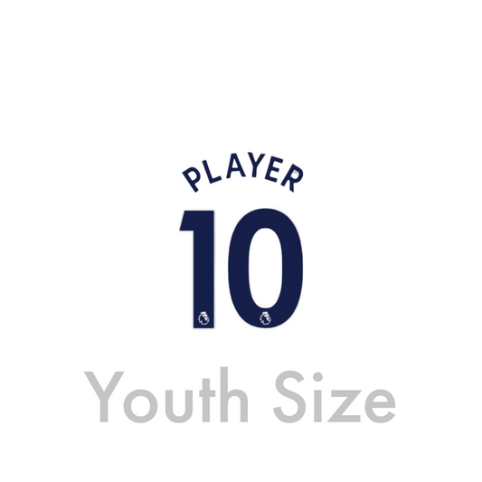 2019 - 23 Navy Youth Size Premier League Custom Name Set