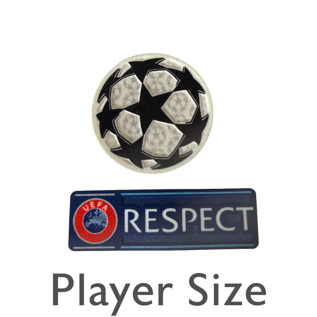 Champions League and Respect Player Size Sleeve Badge