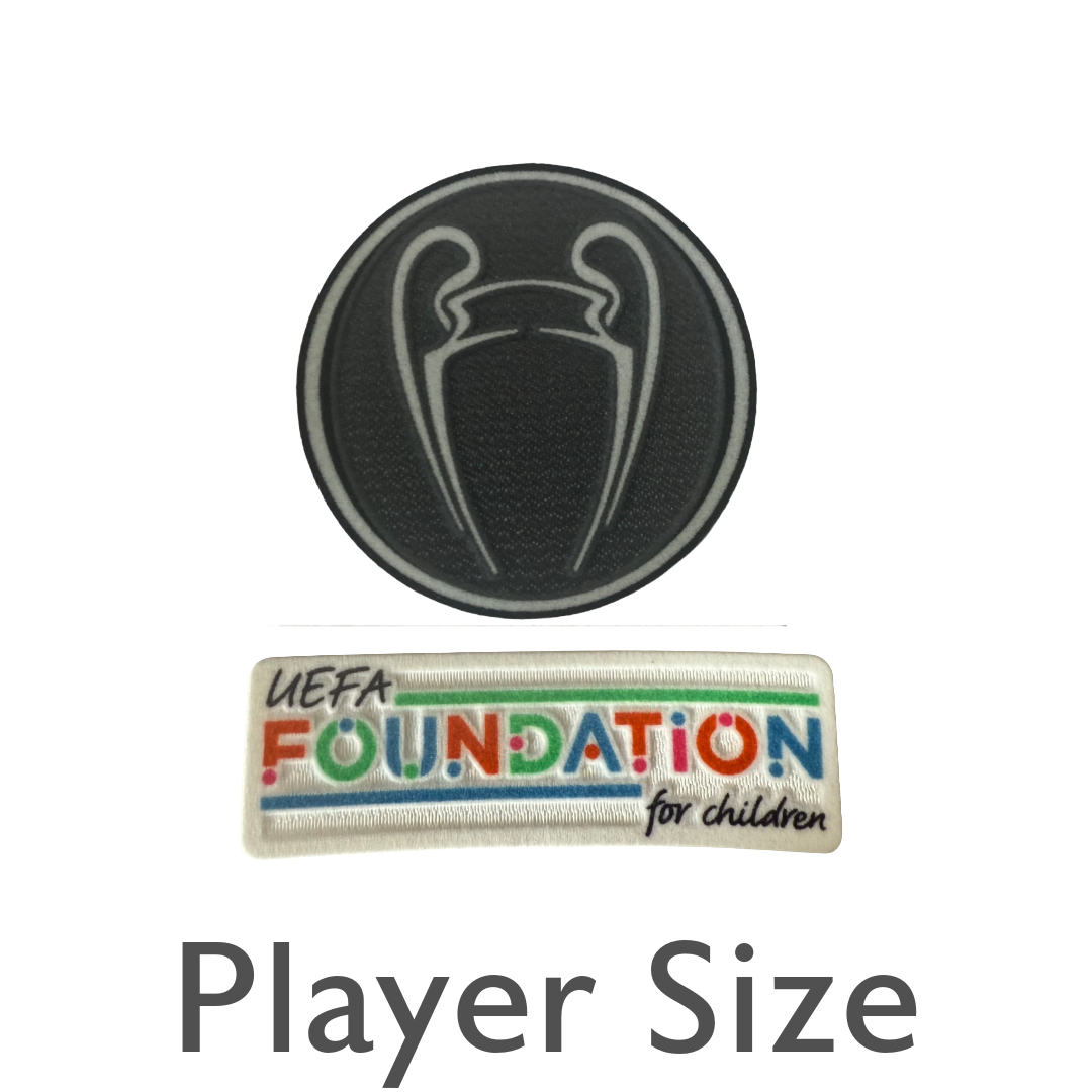 Champions League Holders and Uefa Foundation Sleeve Badges