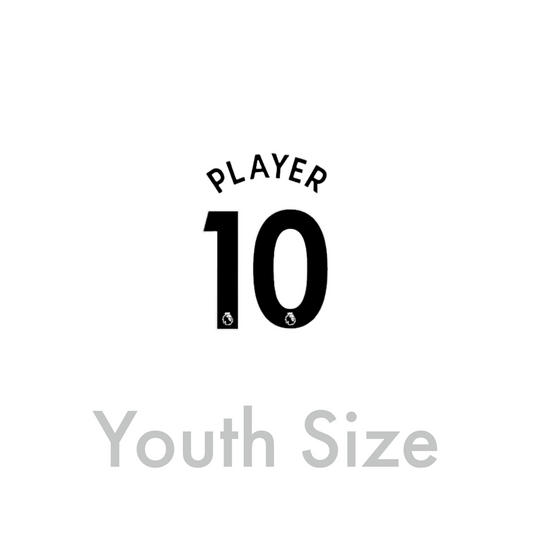 2019 - 23 Black Youth Size Premier League Custom Name Set