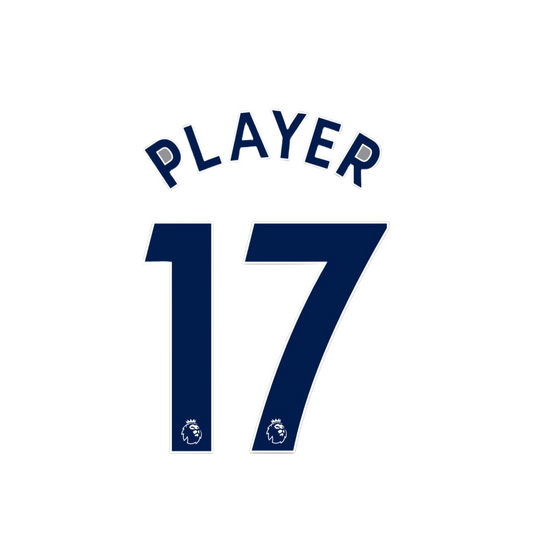 2017 - 19 Navy Player Size Premier League Custom Name Set