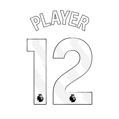 2023-25 Premier League Player Size Custom Name Set