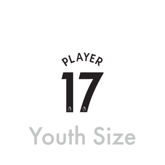 2017 - 19 Black Youth Size Premier League Custom Name Set