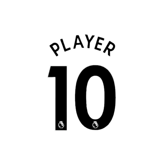 2019 - 23 Black Player Size Premier League Custom Name Set