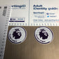 Add 2x Adult Replica 65mm Size Premier League Sleeve Badge 2016-2019