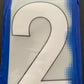 Pack of 10 Player Size White Numbers
