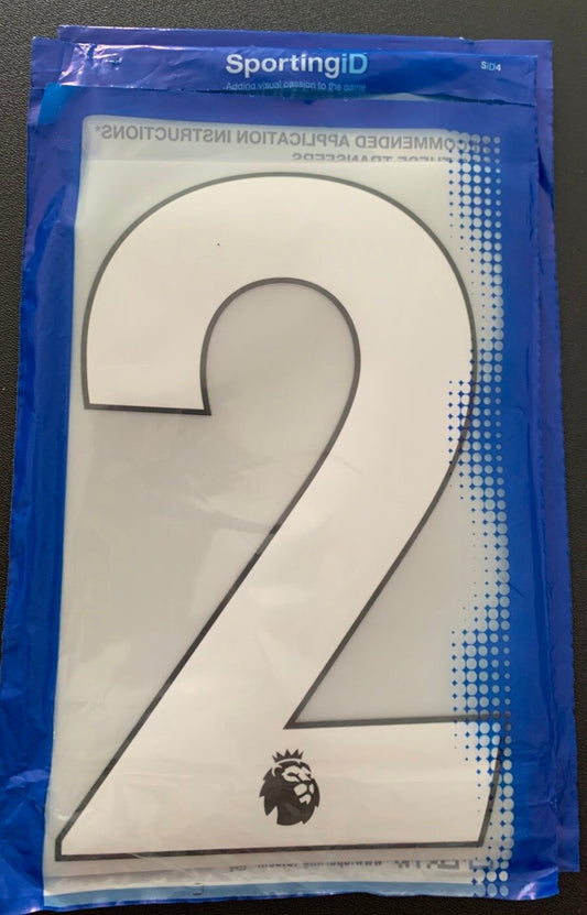 Pack of 10 Player Size White Numbers