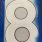 Pack of 10 Player Size White Numbers