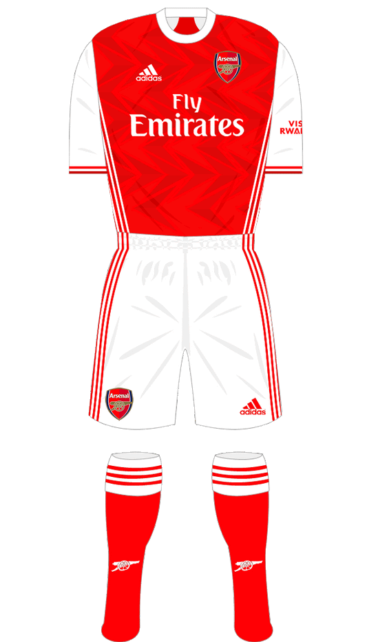 Arsenal 2020-21  Hero Nameset and Number
